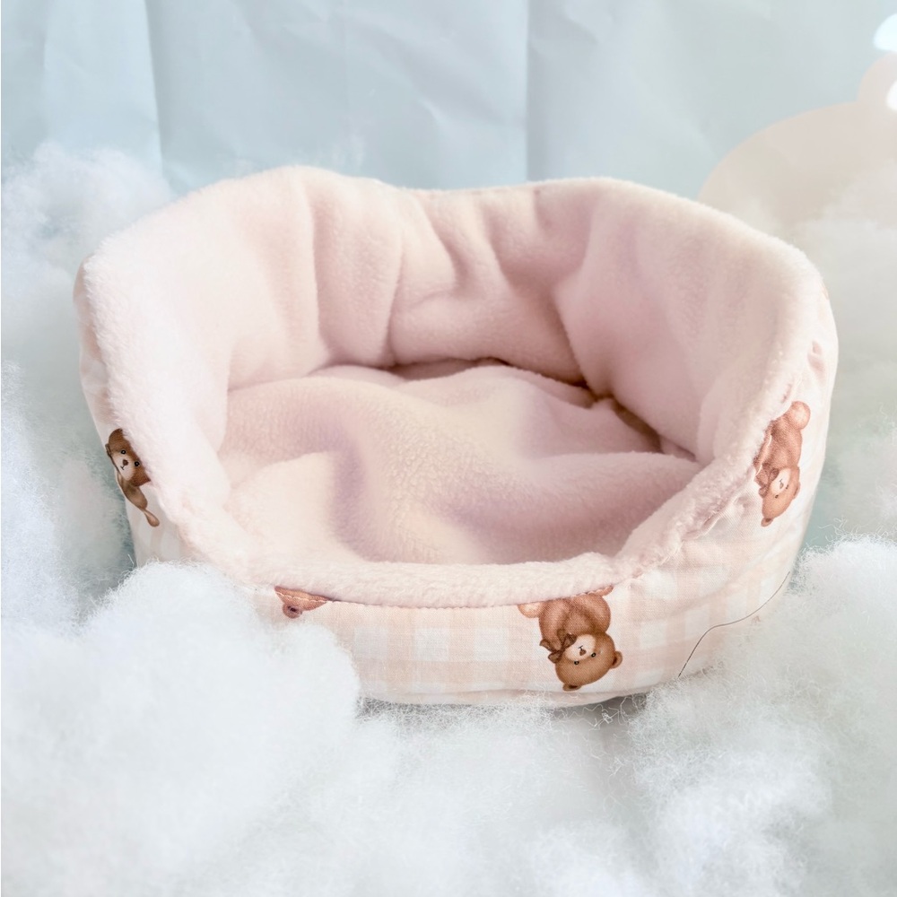 Cloud soft handmade cuddle cup for guinea pigs and other small animals.